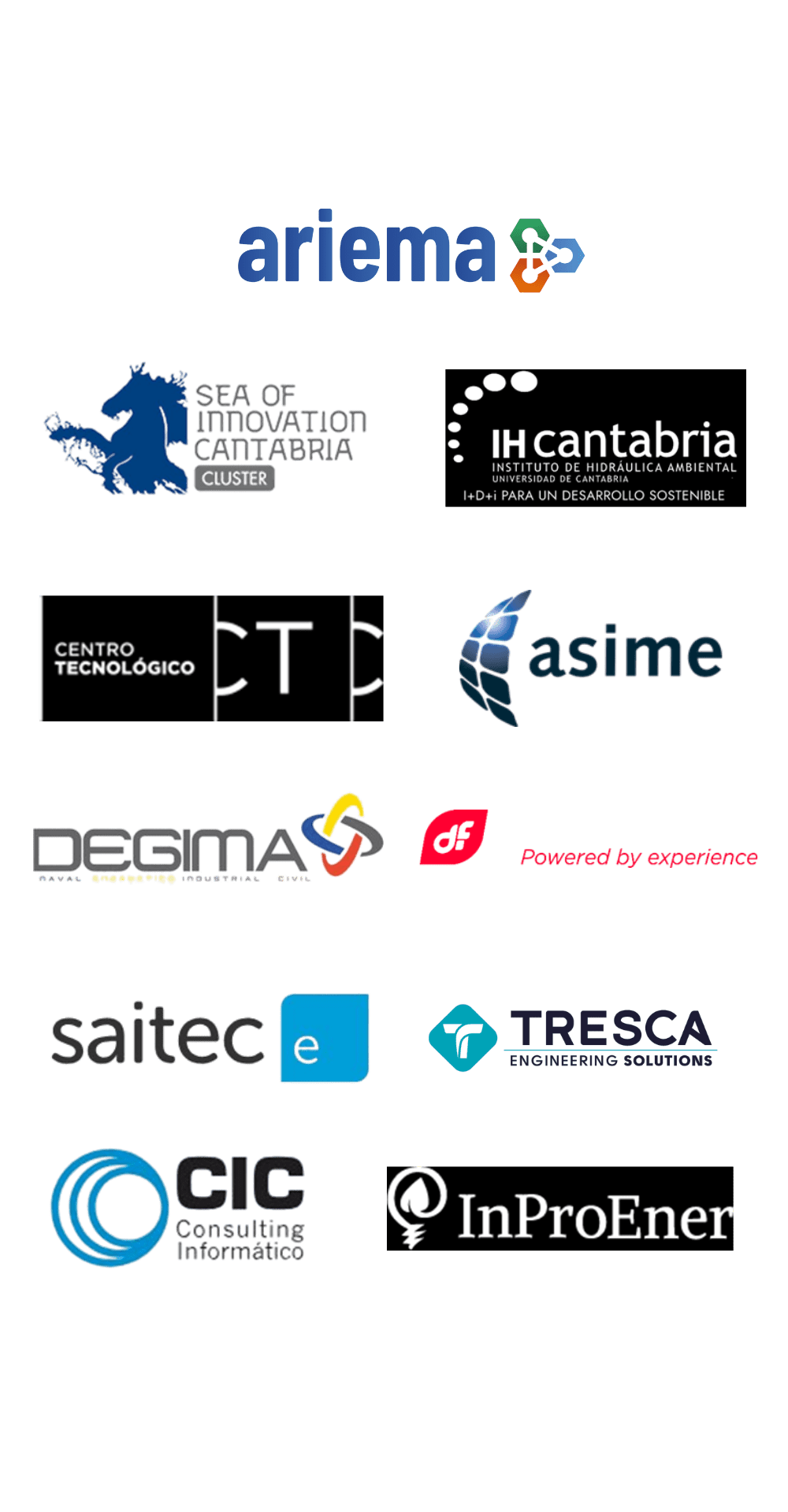LOGOS DE LAS EMPRESAS PERTENECIENTES AL CONSORCIO DEL PROYECTO BAHÍA H2